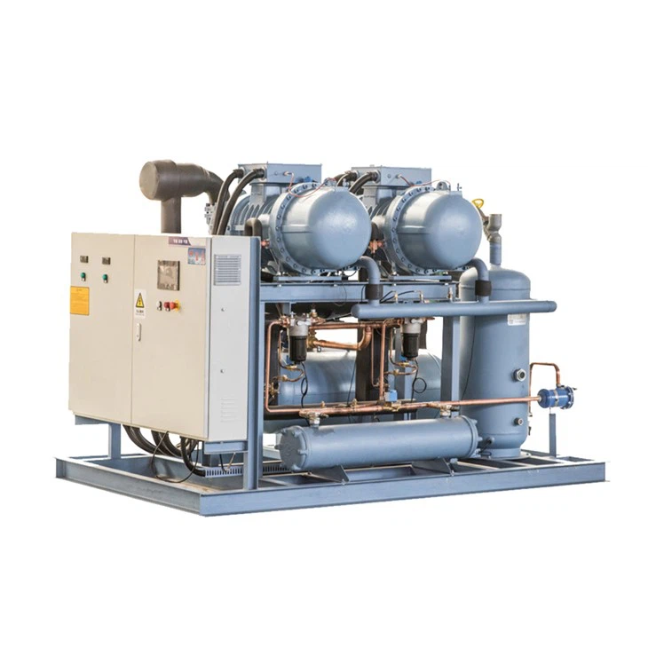 High-Efficiency Screw Refrigeration Unit With Semi-Hermetic Compressor For Industrial Cooling